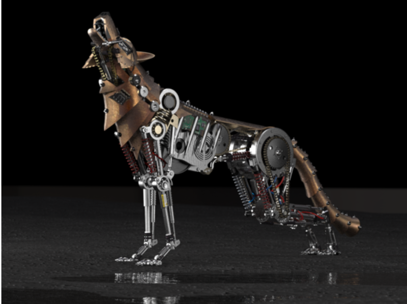 Wolf mechanical robot