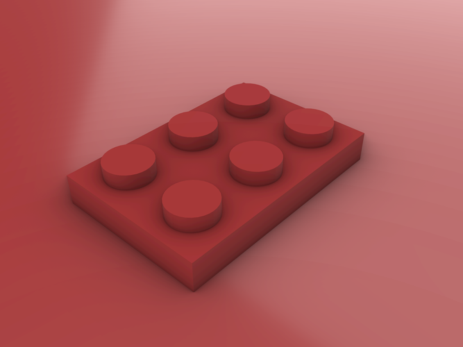 LEGO Plate - 2X3 3D Print 481095