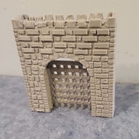 Small Medieval Gate 3D Printing 481130
