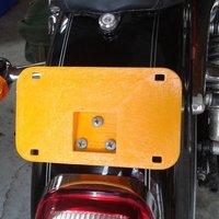 Small motor cycle license plate 3D Printing 48264