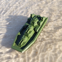 Small Gunboat Mk.III A1 3D Printing 482693