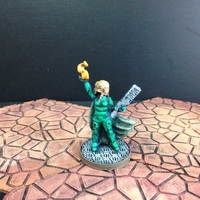 Small Wayfarer Miniatures: Elf Street Mage (28mm and 18mm scale) 3D Printing 48462