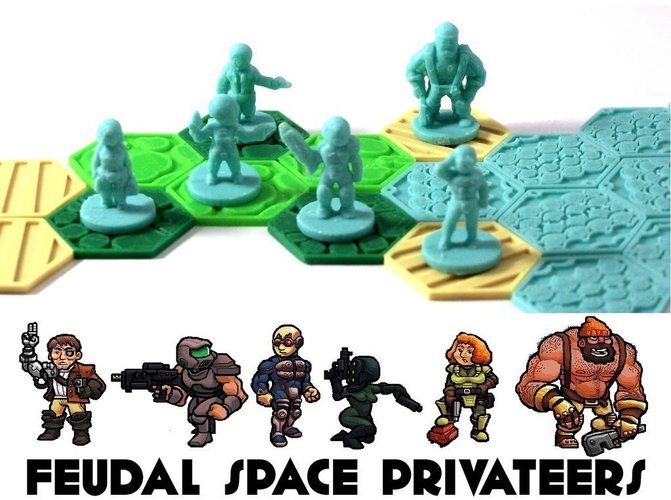 Pocket-Tactics: Feudal Space Privateers 3D Print 48703