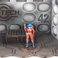 Small Space Girl (28mm Miniature) 3D Printing 48931