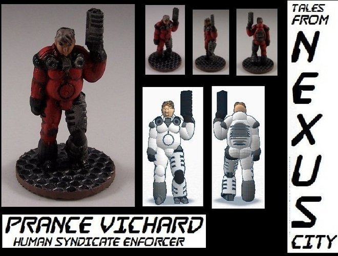 Prance Vichard, Human Syndicate Enforcer 3D Print 48983