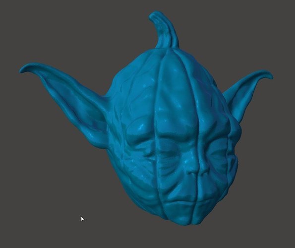 Pumpkin Yoda 3D Print 49084