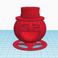 Small Happy Pumpkin (Table Decor) 3D Printing 49305