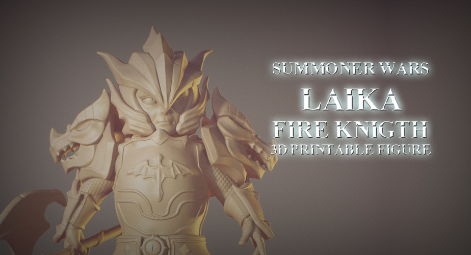 Laika Dragon Fire Knigth from Summoner Wars 2022 Version 3D Print 493244