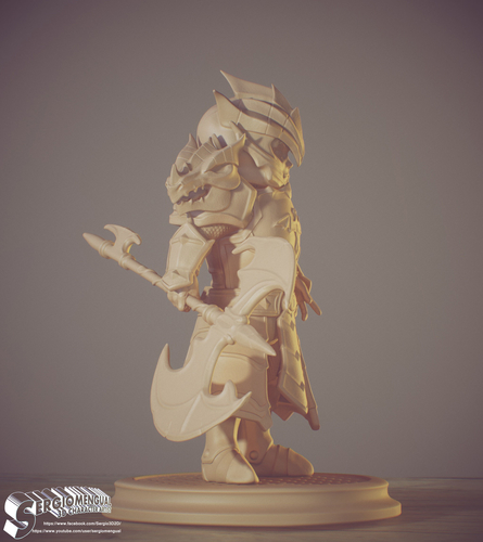 Laika Dragon Fire Knigth from Summoner Wars 2022 Version 3D Print 493250