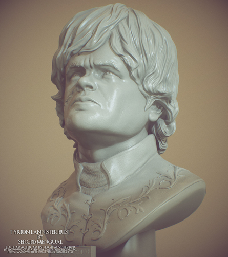 Game Of Thrones Tyrion Lannister Bust 3D Print 493329