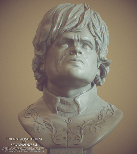 Game Of Thrones Tyrion Lannister Bust 3D Print 493331