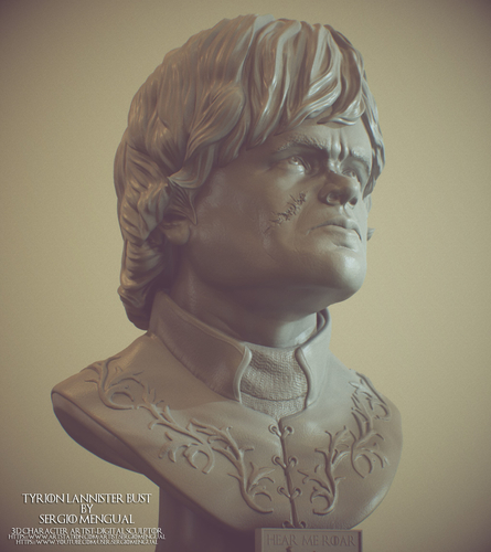 Game Of Thrones Tyrion Lannister Bust 3D Print 493332