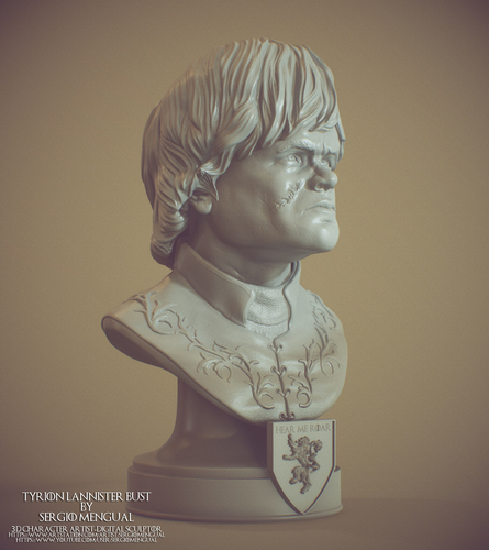 Game Of Thrones Tyrion Lannister Bust 3D Print 493333