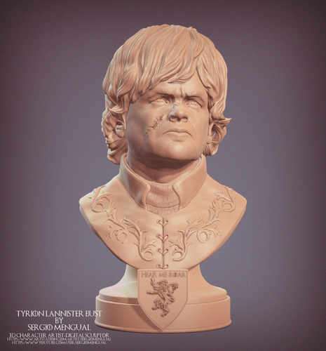 Game Of Thrones Tyrion Lannister Bust 3D Print 493336