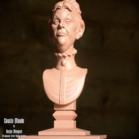 Small Haunted Mansion Cousin Maude 3D Printable Bust 3D Printing 493383