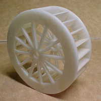 Small SCALEPRINT WATER WHEEL UNDERSHOT 3D Printing 49487