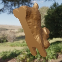 Chien couché - Thumbnail 1