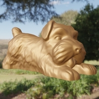 Chien couché - Thumbnail 3