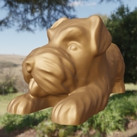 Chien couché - Thumbnail 5