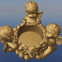 bougeoir 3 anges - Thumbnail 6