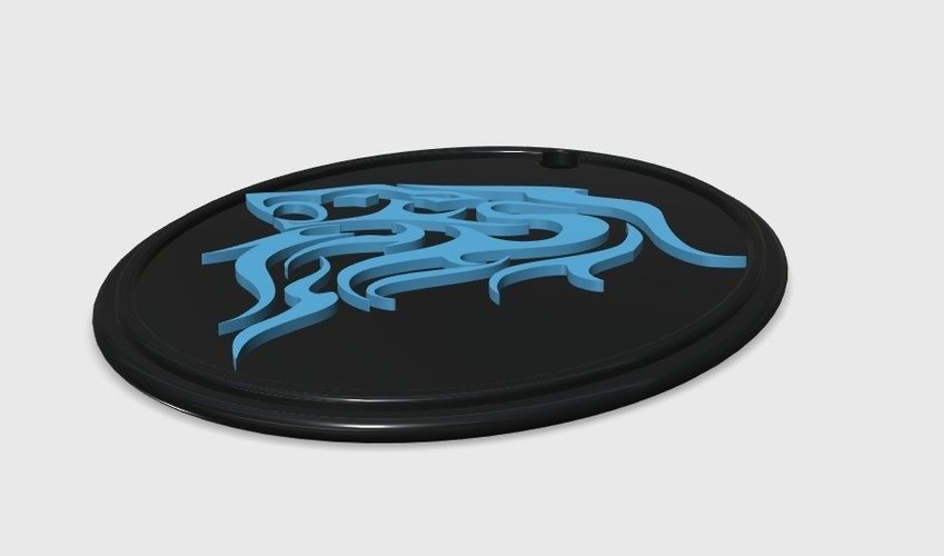 Lion Key Ring Fob 3D Print 49927