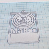 Small Maker Customizable Badge w/ Gimbal 3D Printing 49965