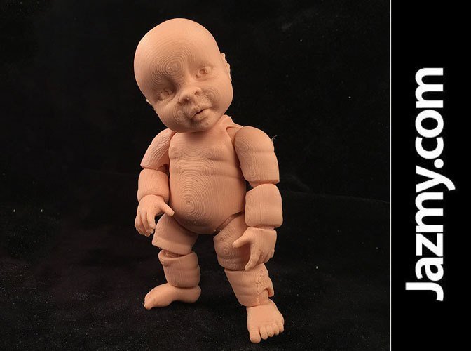 Realistic Articulated Miniature Baby Doll - One Piece 3D Print 49999