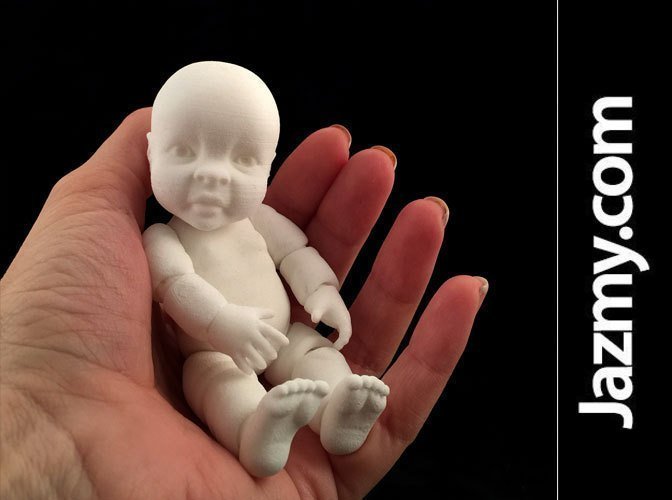 3d Realistic Articulate Ball Jointed Miniature Baby Doll 3D Print 50001