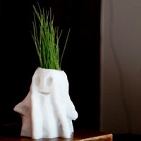 Small Halloween Ghost Planter 3D Printing 50147