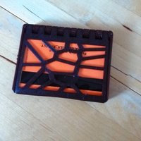 Small folding wallet cassette in voronoi style 3D Printing 50221