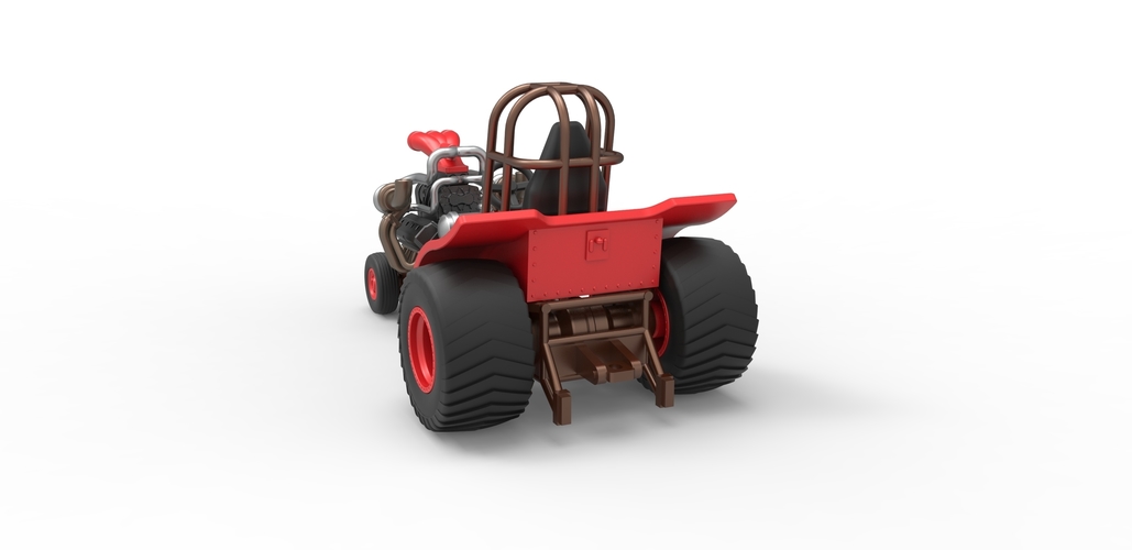 Diecast Mini Rod pulling tractor 7 Scale 1:25 3D Print 503440