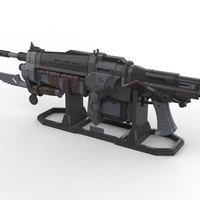 Small Retro Lancer - Gears of War - Printable 3d model - STL files 3D Printing 503987