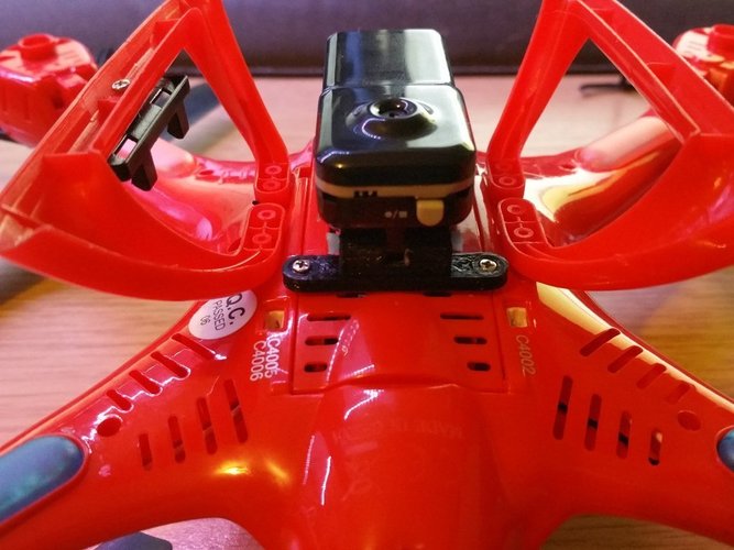 MD80 Camera mount for MJX X400 quadcopter 3D Print 50518