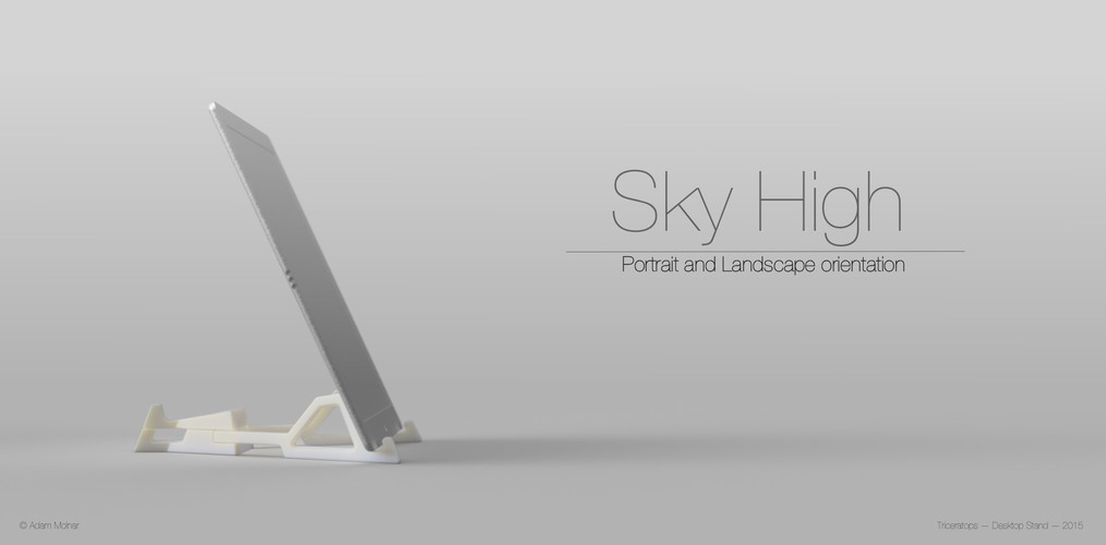 Desktop Stand for iPad Pro 3D Print 50538