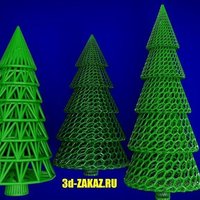 Small Forest before Christmas style Voronoi  3D Printing 50586