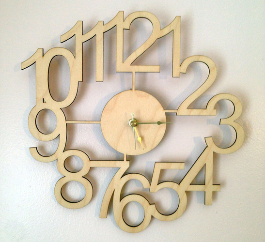 Number Clock Frame 3D Print 5060