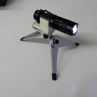 Small Cree Flashlight Tripod Mount 3D Printing 50654