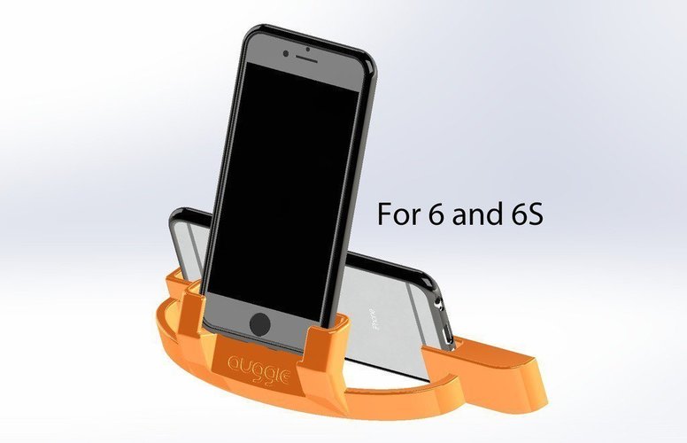 Auggie's iPhone 7, 6 and 6S cradle with  w sound amplifier 3D Print 50755