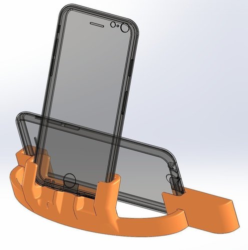 Auggie's iPhone 7, 6 and 6S cradle with  w sound amplifier 3D Print 50759