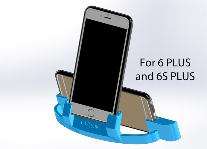 Auggie's iPhone 7 PLUS, 6 PLUS or 6S PLUS cradle w sound amp 3D Print 50764