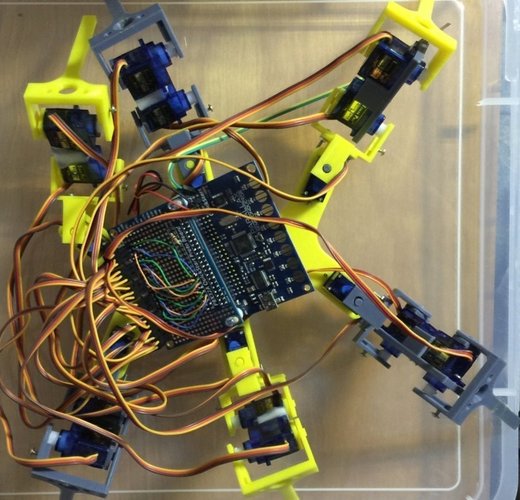 Hexapod Chassis for 9G servos 3D Print 50874