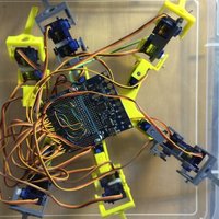 Small Hexapod Chassis for 9G servos 3D Printing 50874