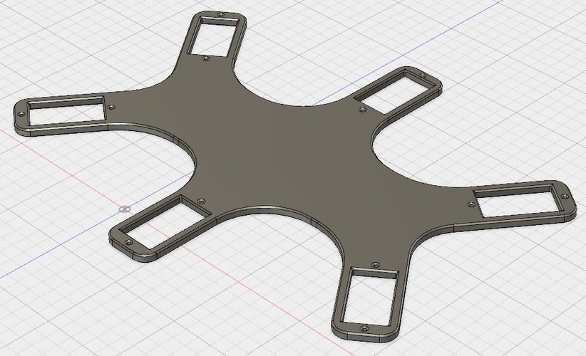 Hexapod Chassis for 9G servos 3D Print 50880