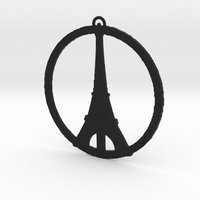 Small Paris Peace Pendant 3D Printing 50930