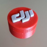 Small DJI Phantom Lens Cap in Red 3D Printing 50950