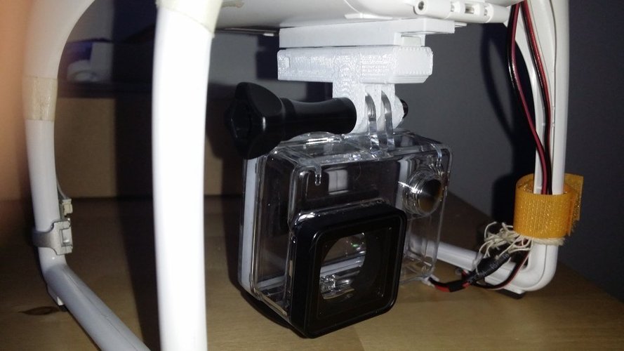 GoPro adapter for DJI Phantom Walkera gimbal redution  3D Print 50971