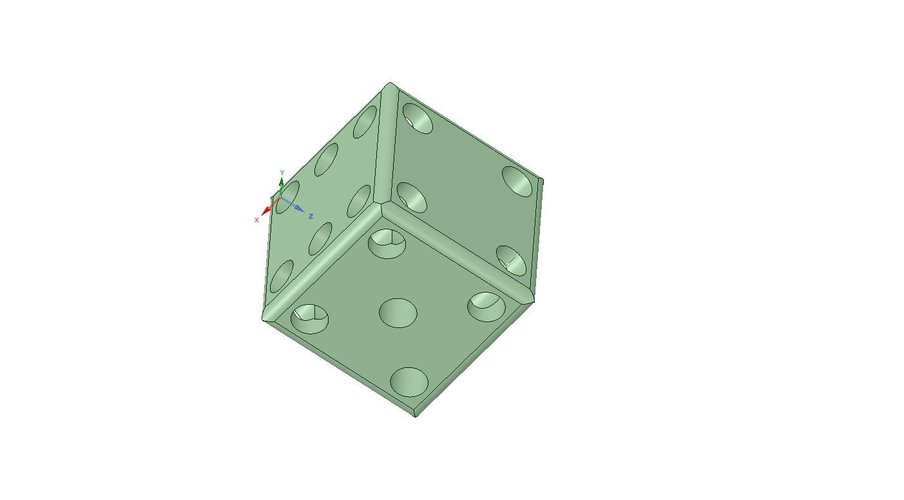 Holey dice 3D Print 50989