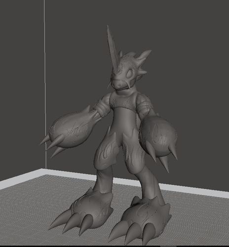 Dark Flamedramon Action Figure Statue  3D Print 50991