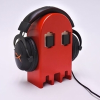 Small PAC-MAN GHOST HEADPHONE HOLDER 3D Printing 511975