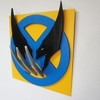 Small X-Men Wolverine Wall art 3D Printing 512332